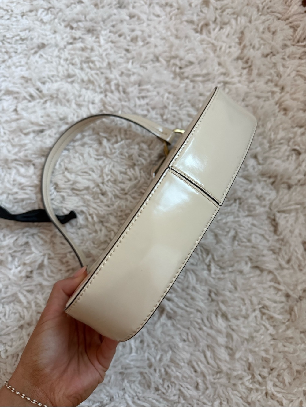 Staud Ollie Cream Shoulder Bag with Gold & Silver Hardware - Picture 8 of 10